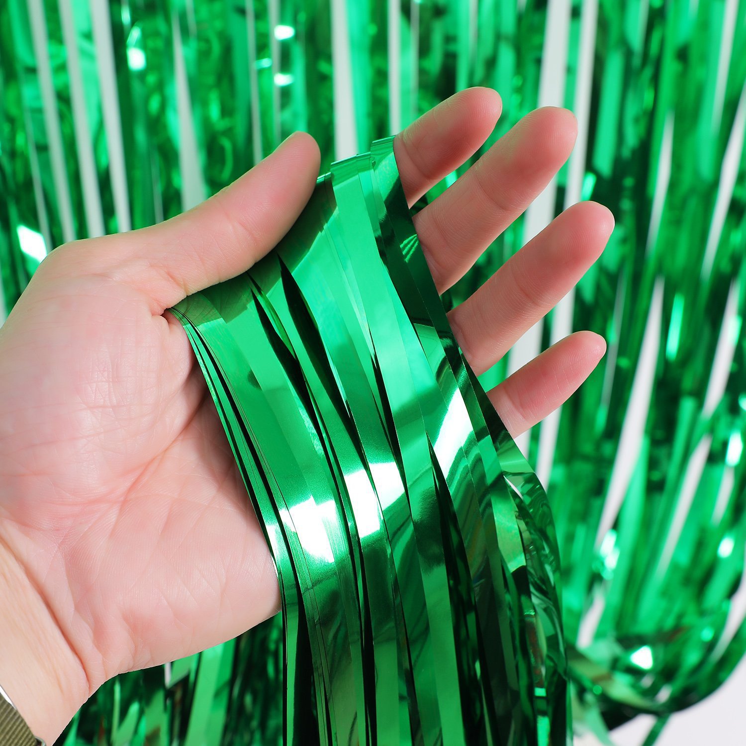 Tinsel Curtain Halloween Wedding Birthday Party Layout Supplies Wedding Room Background Decoration Curtain of Rain 1 M * 2 M