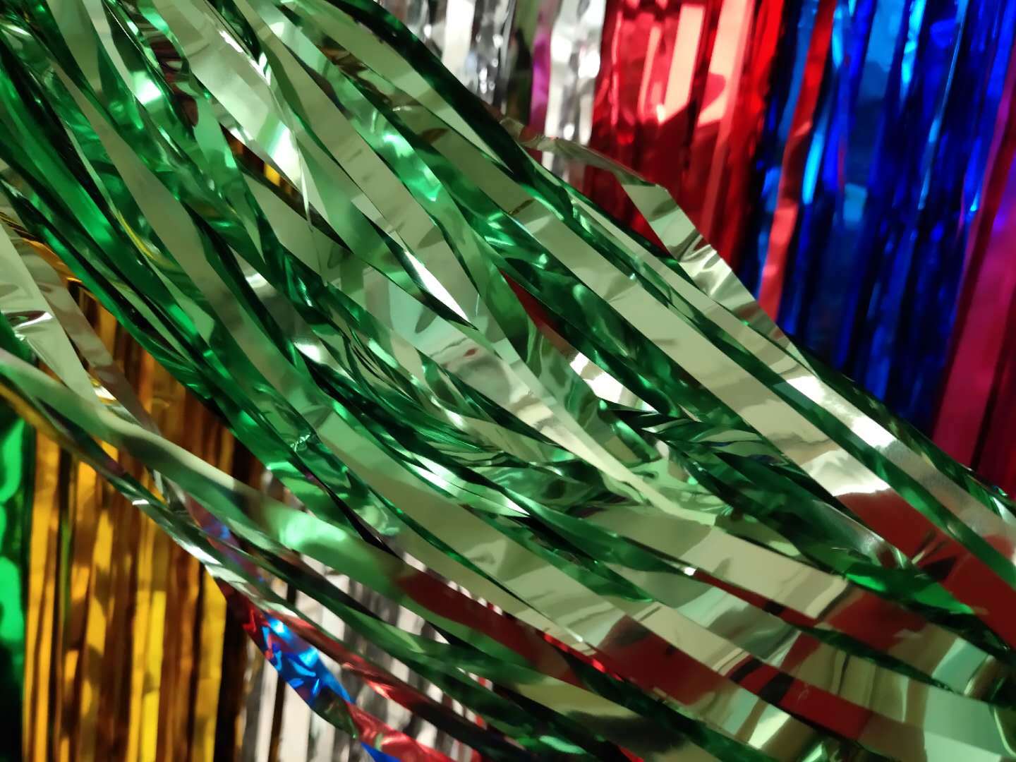 Tinsel Curtain Halloween Wedding Birthday Party Layout Supplies Wedding Room Background Decoration Curtain of Rain 1 M * 2 M