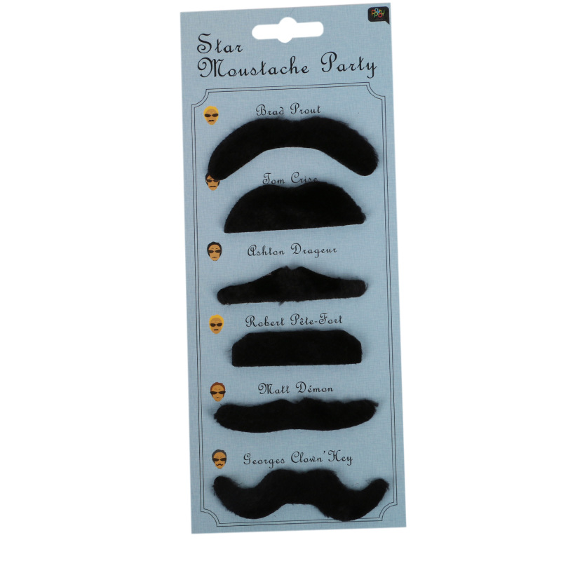 Factory Direct Sales Hot Sale Eight-Character Beard Masquerade Decoration Supplies Funny Halloween Party Supplies