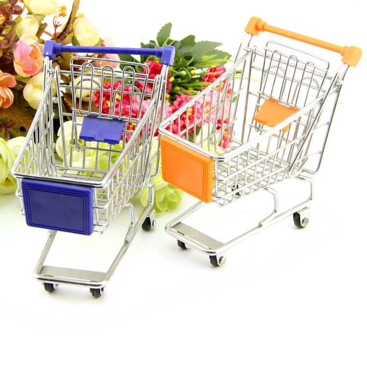 Creative mini trumpet shopping cart Iron simulation car