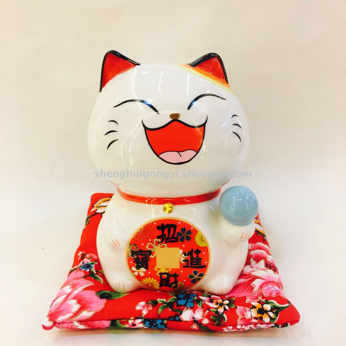 6 inch trumpet ceramic Lucky expression cat, cute, stay Meng, piggy bank, home creative ornaments gift 6 inch trumpet ceramic Lucky expression cat, cute, stay Meng, piggy bank, home creative ornaments gift