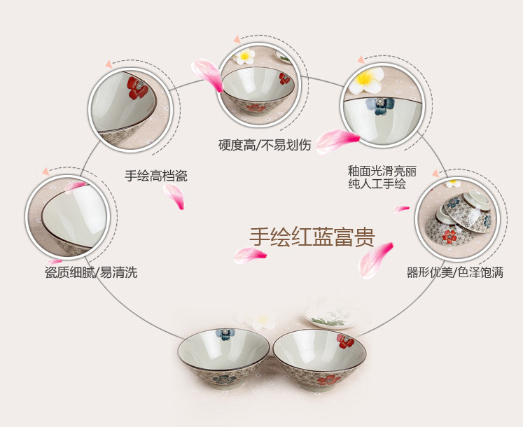 7-Inch Trumpet Bowl Noodle Bowl Spot Supply Overglazed Color Figure Flower Tableware round Bowl Wholesale Factory Direct Sales 7-Inch Trumpet Bowl Noodle Bowl Spot Supply Overglazed Color Figure Flower Tableware round Bowl Wholesale Factory Direct Sales