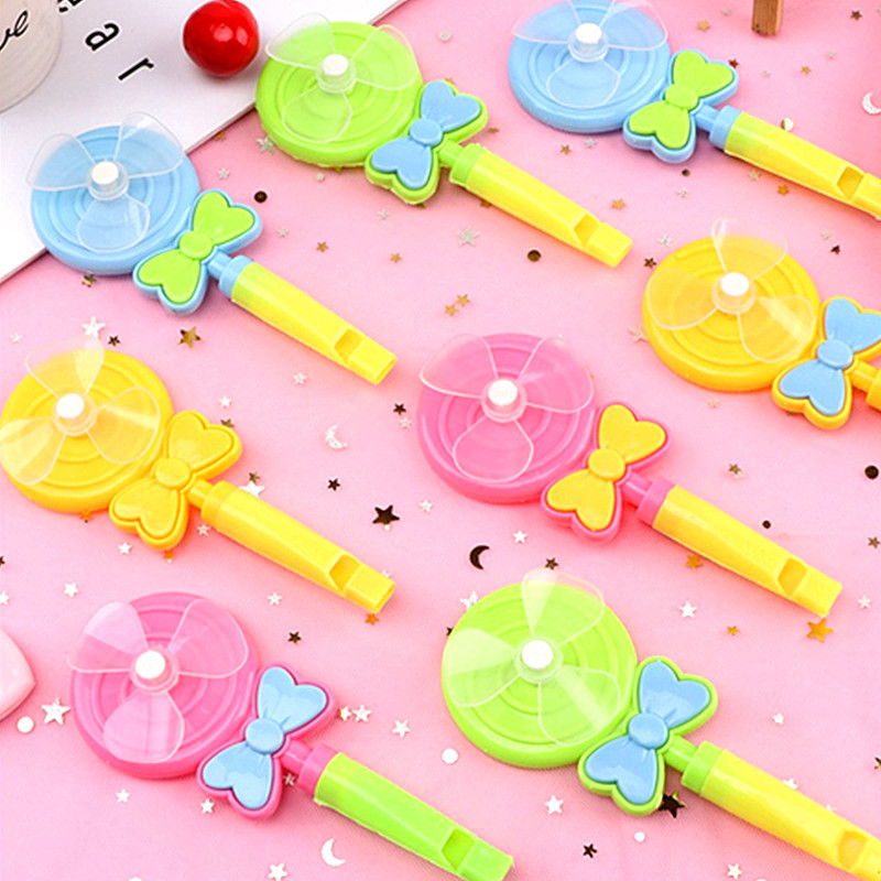 Lollipop Whistle Windmill Children&#039;s Toy Kindergarten Gift Small Toy Candy Color Whistle Nostalgic Small Gift