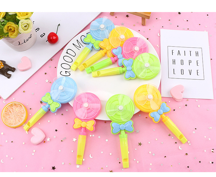 Lollipop Whistle Windmill Children's Toy Kindergarten Gift Small Toy Candy Color Whistle Nostalgic Small Gift Lollipop Whistle Windmill Children's Toy Kindergarten Gift Small Toy Candy Color Whistle Nostalgic Small Gift