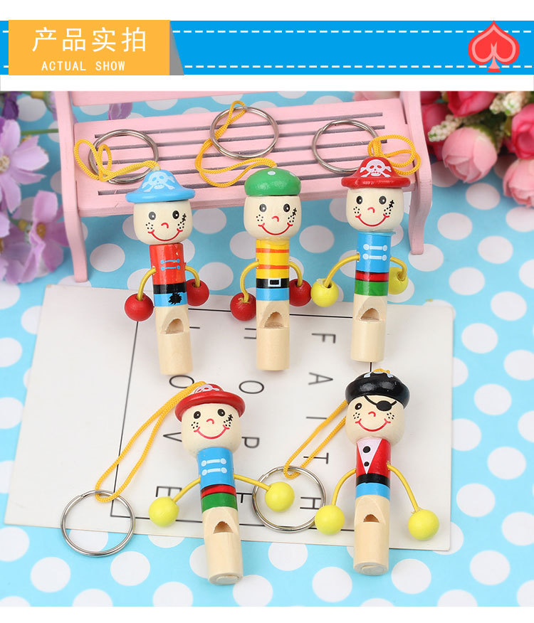 Cute Cartoon Pirate Whistle Wooden Children's Whistle Cartoon Whistle Music Toys Children's Toys Cute Cartoon Pirate Whistle Wooden Children's Whistle Cartoon Whistle Music Toys Children's Toys
