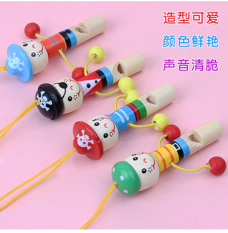 Cute Cartoon Pirate Whistle Wooden Children's Whistle Cartoon Whistle Music Toys Children's Toys Cute Cartoon Pirate Whistle Wooden Children's Whistle Cartoon Whistle Music Toys Children's Toys