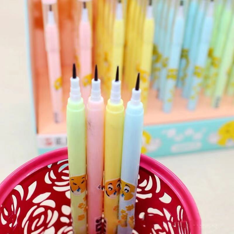 Happy Small Whistle Series Pencil-Free Bullet Multi-Head Refill Can Replace Kindergarten Primary School Students Pens for Writing Letters