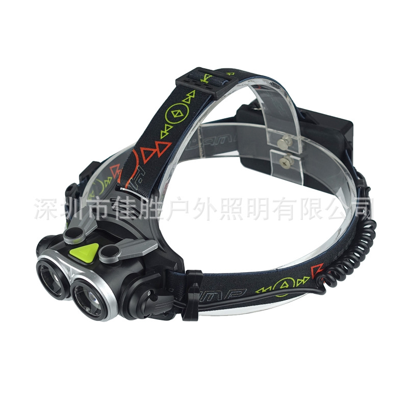 New Arrival 2 T6 Strong Light Wings Telescopic Zoom USB Charging Sunrei Rescue Whistle Outdoor Wings Headlight
