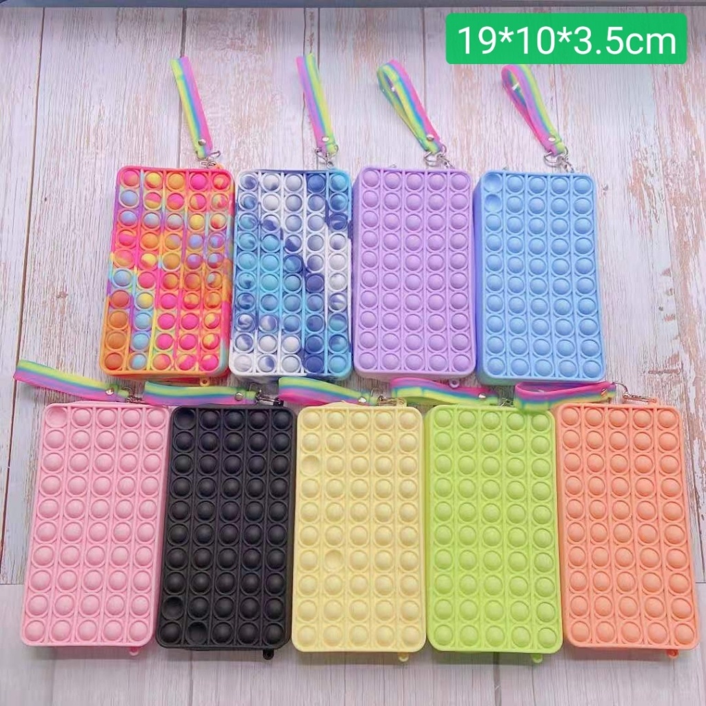 Cross-Border New Bubble Music Decompression Decompression Mobile Phone Bag Fingertip Deratization Pioneer Coin Purse Keychain Pendant