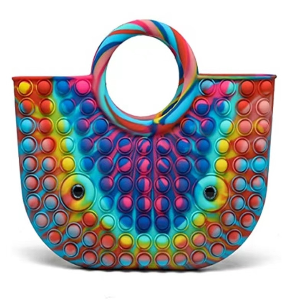 Cross-Border New Bubble Music Decompression Decompression Mobile Phone Bag Fingertip Deratization Pioneer Coin Purse Keychain Pendant