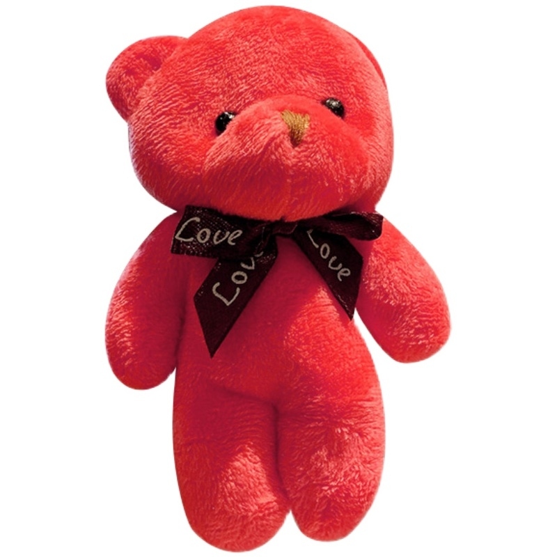 Plush Bear Keychain Female Ins Online Celebrities&#039; Cute Cartoon Key Chain DIY Car Pendant Couple Bags Pendant