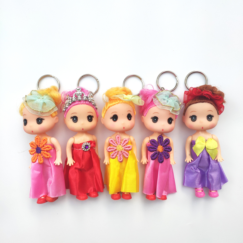 Diy Barbie Doll New Korean Style 12cm Ddung Decorative Pendant Girls&#039; Children&#039;s Toy 1 Yuan Keychain