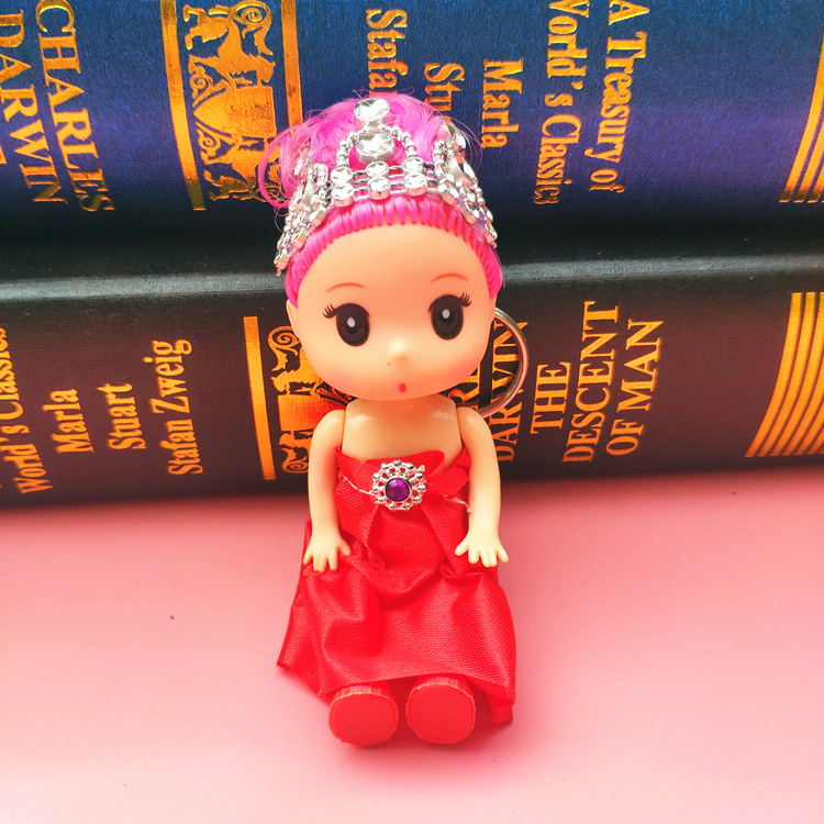 Diy Barbie Doll New Korean Style 12cm Ddung Decorative Pendant Girls' Children's Toy 1 Yuan Keychain Diy Barbie Doll New Korean Style 12cm Ddung Decorative Pendant Girls' Children's Toy 1 Yuan Keychain