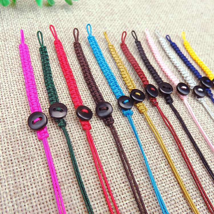 Hand-Woven Buckle Nylon No. 72 Jade Thread Keychain Rope Accessories Flat Knot Braid Rope Keychain Lanyard Fitting Hand-Woven Buckle Nylon No. 72 Jade Thread Keychain Rope Accessories Flat Knot Braid Rope Keychain Lanyard Fitting