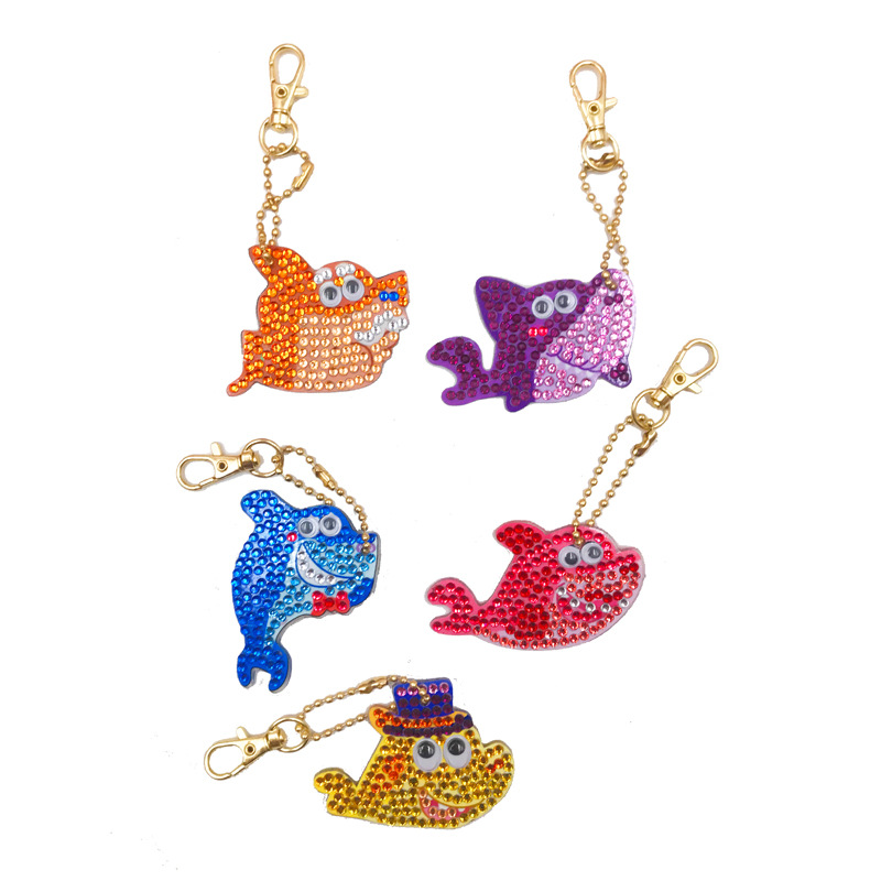 New Special-Shaped Diamond Rose Keychain DIY Bear Decorations Car Small Pendant Diamond Painting Four Sets New Special-Shaped Diamond Rose Keychain DIY Bear Decorations Car Small Pendant Diamond Painting Four Sets
