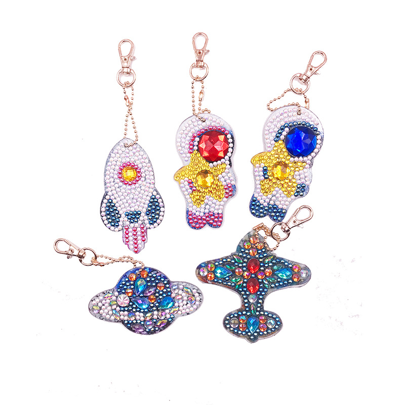 New Special-Shaped Diamond Rose Keychain DIY Bear Decorations Car Small Pendant Diamond Painting Four Sets New Special-Shaped Diamond Rose Keychain DIY Bear Decorations Car Small Pendant Diamond Painting Four Sets