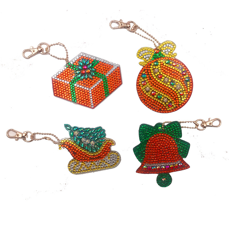 New Special-Shaped Diamond Rose Keychain DIY Bear Decorations Car Small Pendant Diamond Painting Four Sets New Special-Shaped Diamond Rose Keychain DIY Bear Decorations Car Small Pendant Diamond Painting Four Sets