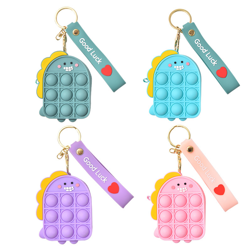 Mouse Killer Pioneer Coin Purse Children&#039;s Silicone Shoulder Messenger Bag Coin Purse Cute Keychain Bag Press Bubble