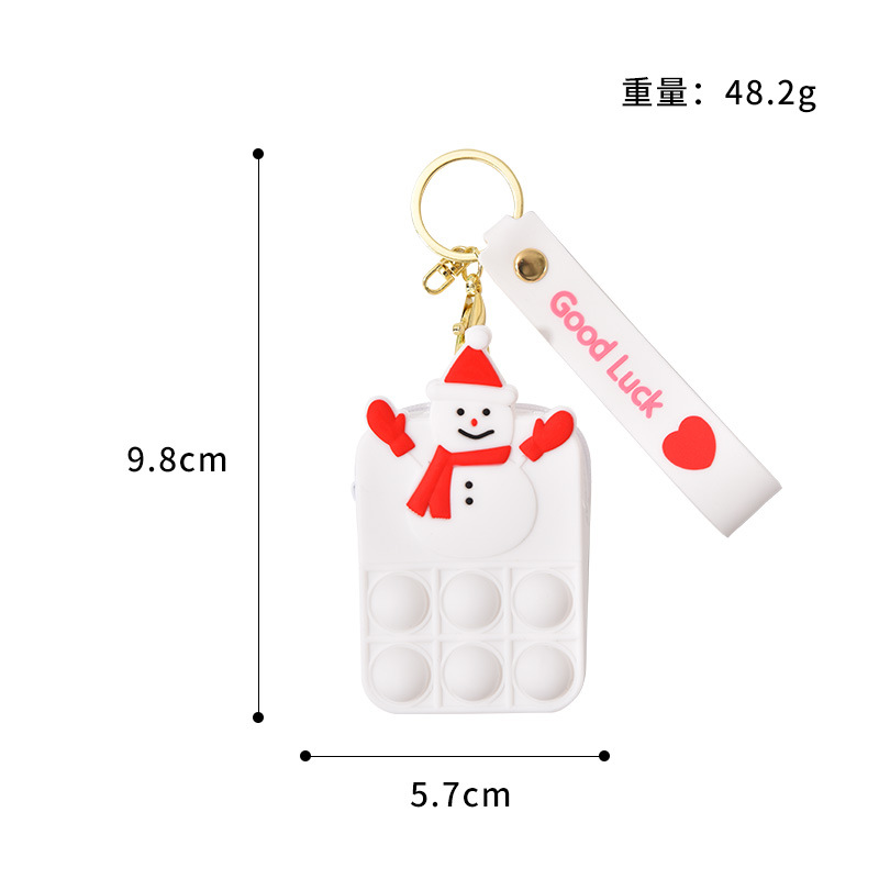 Mouse Killer Pioneer Coin Purse Children's Silicone Shoulder Messenger Bag Coin Purse Cute Keychain Bag Press Bubble