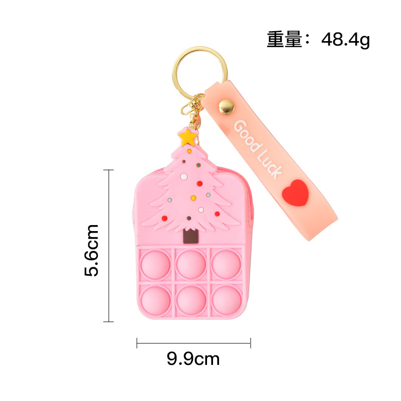 Mouse Killer Pioneer Coin Purse Children's Silicone Shoulder Messenger Bag Coin Purse Cute Keychain Bag Press Bubble
