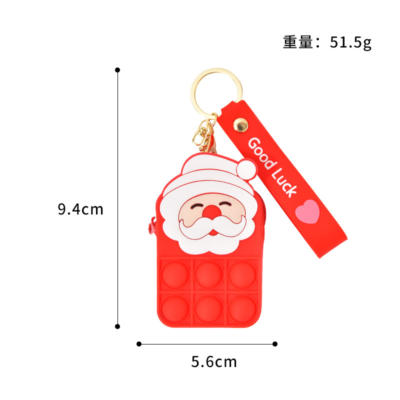 Mouse Killer Pioneer Coin Purse Children's Silicone Shoulder Messenger Bag Coin Purse Cute Keychain Bag Press Bubble