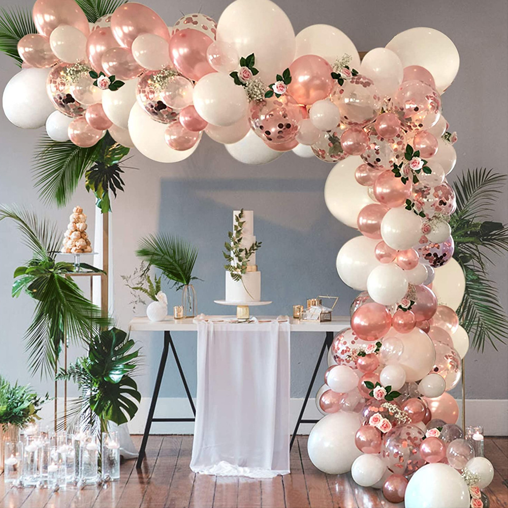 Cross-Border Amazon Rose Gold Balloon Chain Set Birthday Atmosphere Arrangement Package Party Wedding Holiday Supplies Cross-Border Amazon Rose Gold Balloon Chain Set Birthday Atmosphere Arrangement Package Party Wedding Holiday Supplies