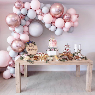 Cross-Border Hot Sale Macaron Pink Balloon Set Baby Ins Style Birthday Wedding Room Party Decoration 117pcs Cross-Border Hot Sale Macaron Pink Balloon Set Baby Ins Style Birthday Wedding Room Party Decoration 117pcs