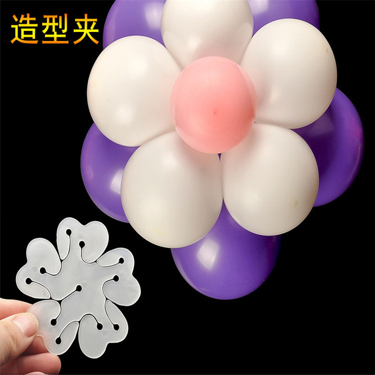 Balloon Double-Layer Plum Blossom Clip Creative Decoration Styling Pin Accessories Birthday Wedding Decoration Wedding Room Scene Setting Supplies Balloon Double-Layer Plum Blossom Clip Creative Decoration Styling Pin Accessories Birthday Wedding Decoration Wedding Room Scene Setting Supplies