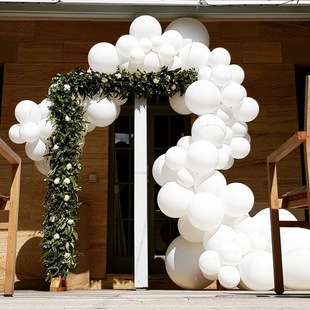 Cross-Border Hot Sale Macaron Pink Balloon Set Baby Ins Style Birthday Wedding Room Party Decoration 117pcs