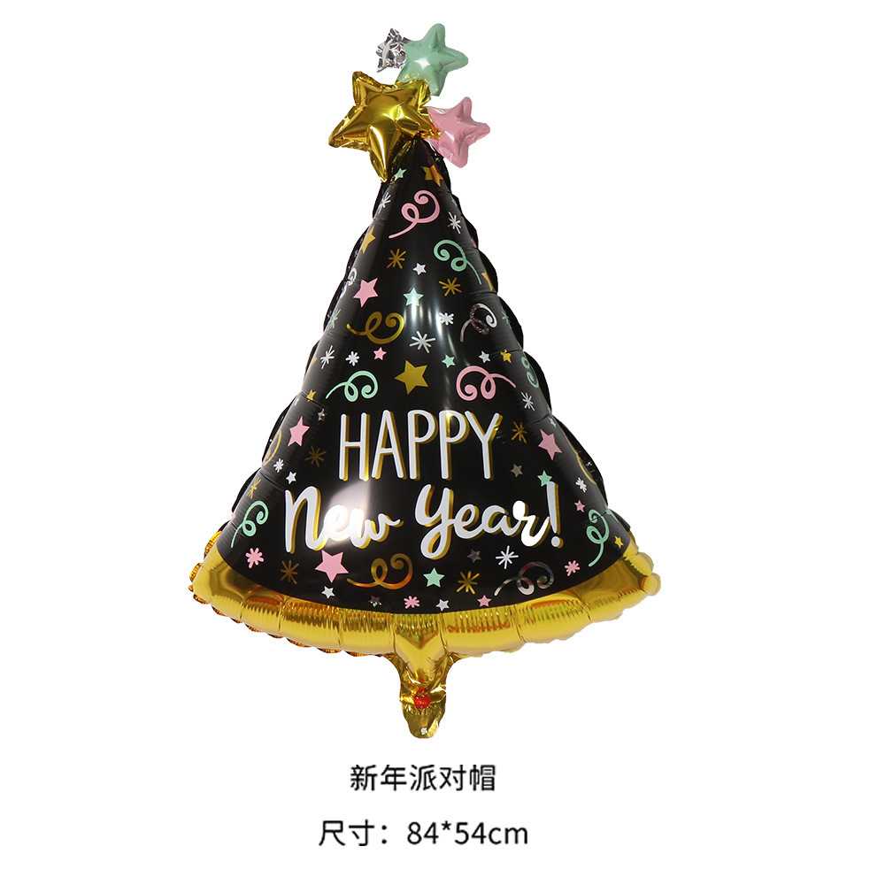 18-Inch Spanish Happy New Year Decorative Wine Bottle Aluminum Balloon Party New Year Celebration Annual Meeting Meteor Aluminum Foil Balloon