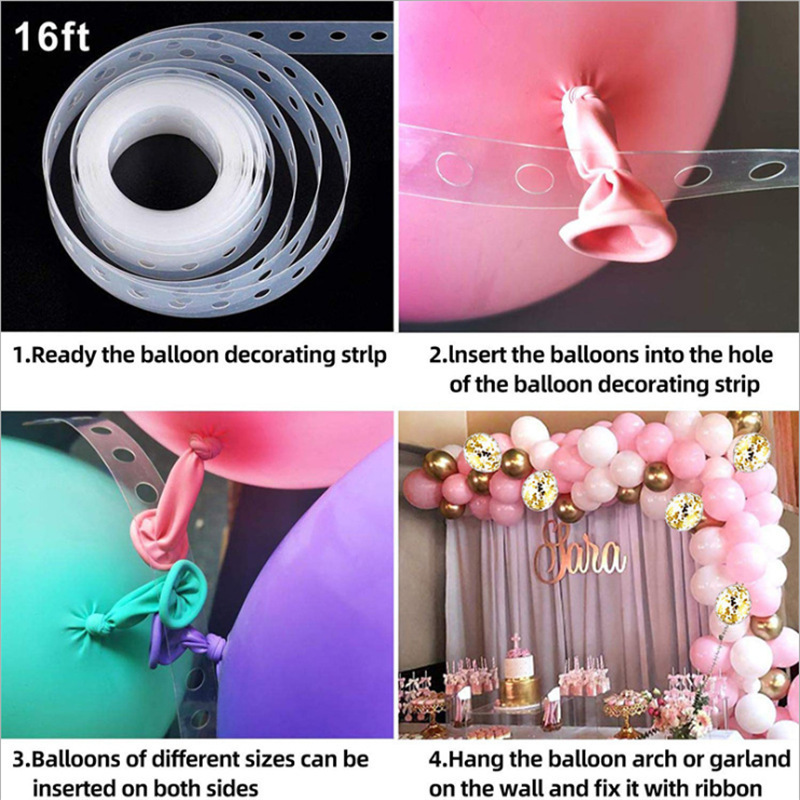Cross-Border Hot Selling Macaron Pink Balloon Chain Set Ins Style Birthday Wedding Party Supplies Decoration Package Cross-Border Hot Selling Macaron Pink Balloon Chain Set Ins Style Birthday Wedding Party Supplies Decoration Package