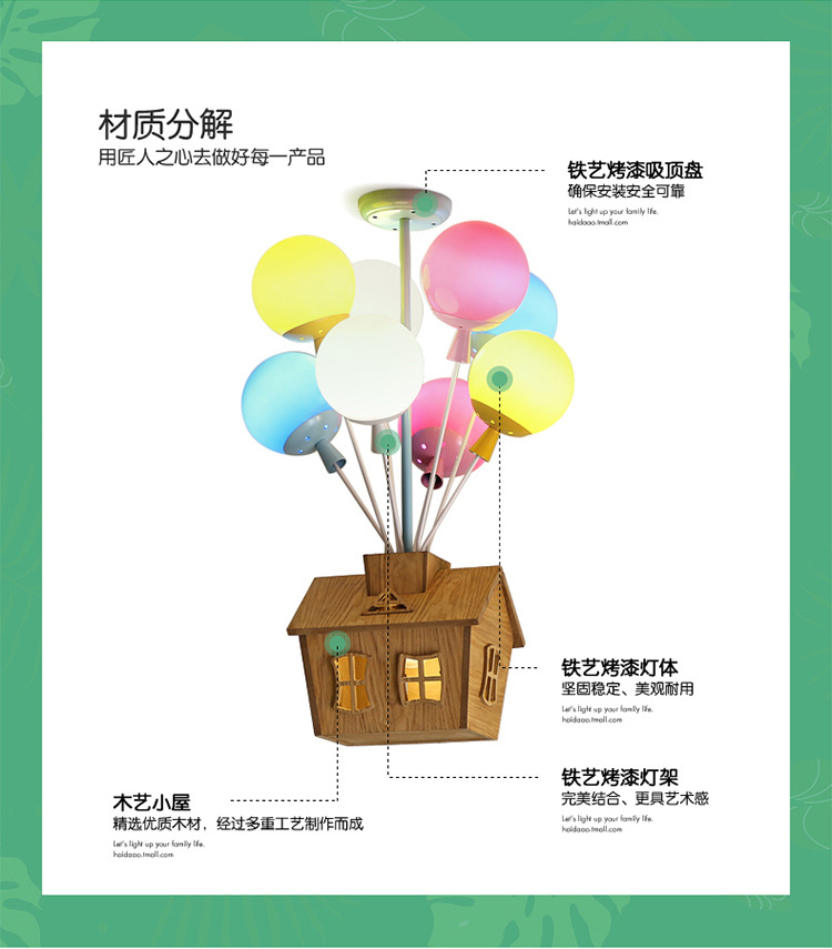 Children room balloon ceiling light sweet romantic bedroom light boy modern simple girl creative room lamps Children room balloon ceiling light sweet romantic bedroom light boy modern simple girl creative room lamps
