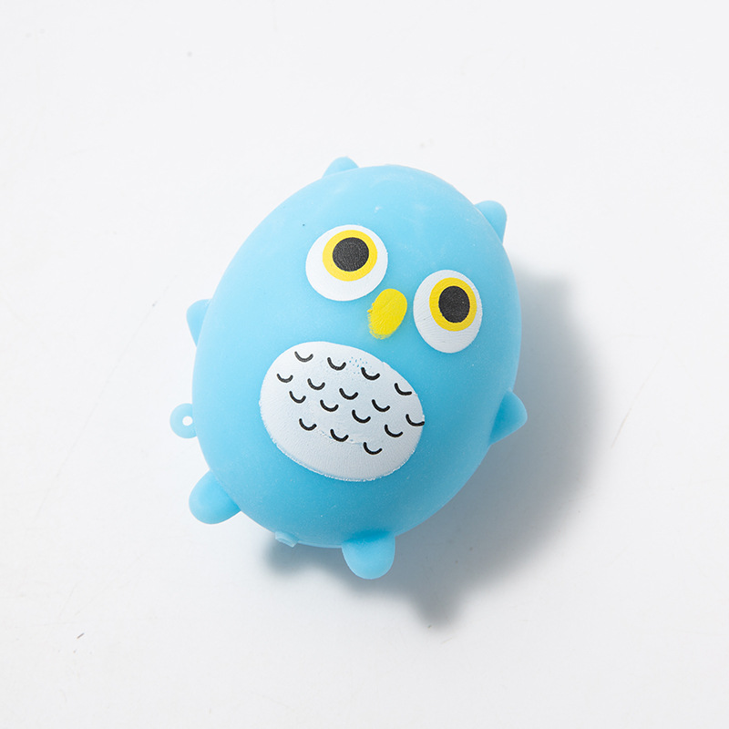Creative TPR Big Eye Cat Vent Ball Cute Pet and Animal Flour Balloon Trick Decompression Children Compressable Musical Toy