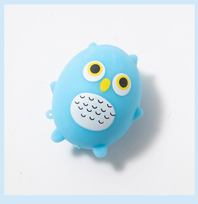 Creative TPR Big Eye Cat Vent Ball Cute Pet and Animal Flour Balloon Trick Decompression Children Compressable Musical Toy