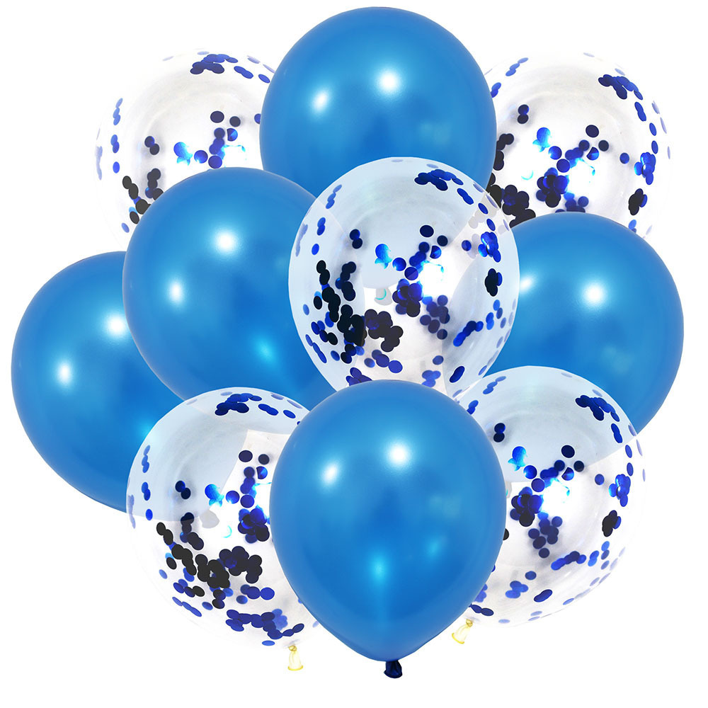 Transparent Sequins Rubber Balloons Set Wedding Celebration Wedding Room Decoration Birthday Party Arrangement Balloon