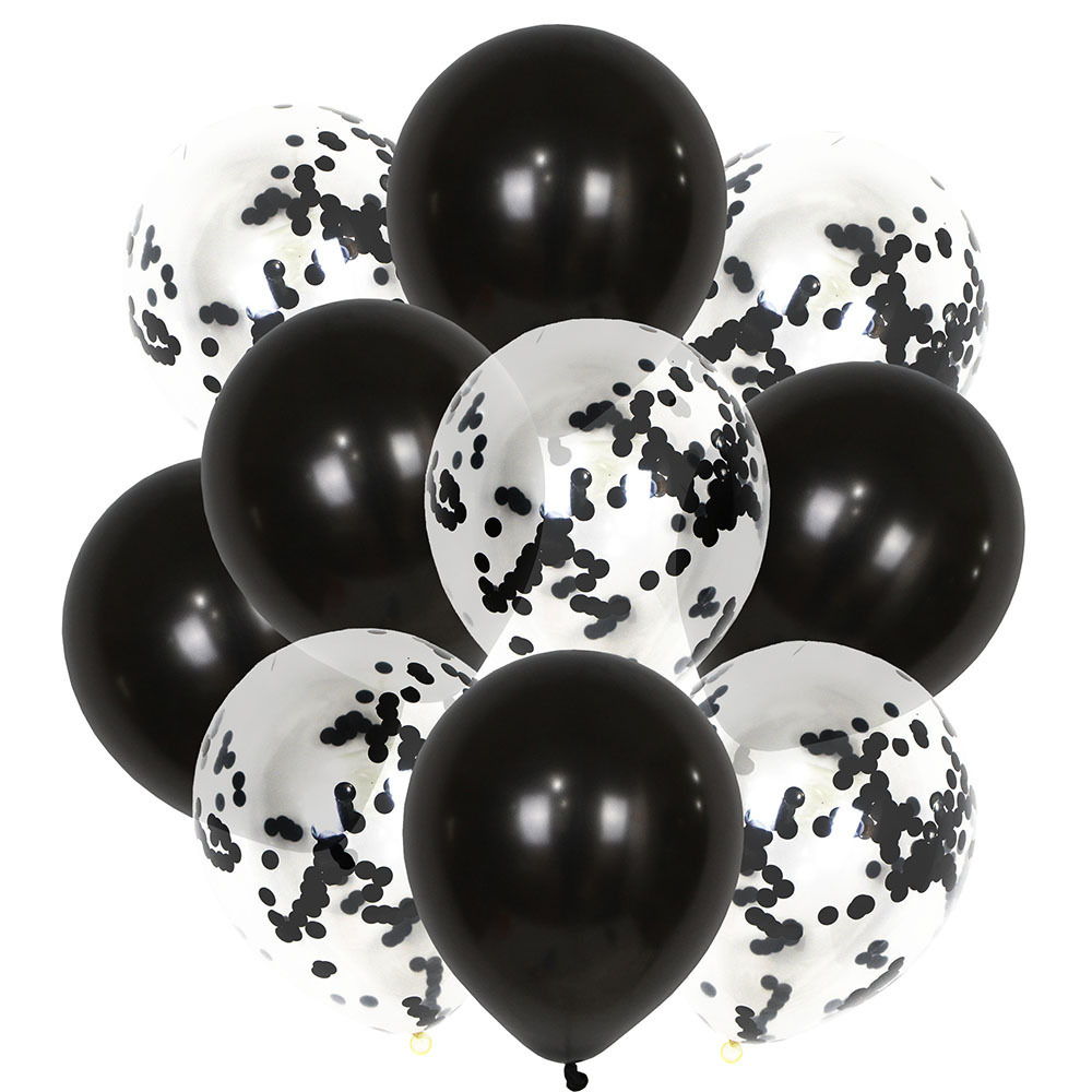 Transparent Sequins Rubber Balloons Set Wedding Celebration Wedding Room Decoration Birthday Party Arrangement Balloon