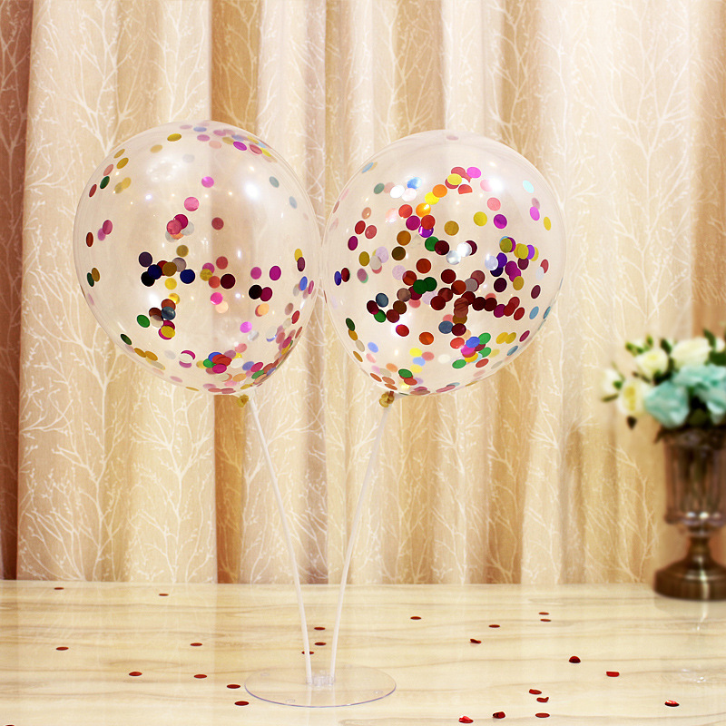 Transparent Sequins Rubber Balloons Set Wedding Celebration Wedding Room Decoration Birthday Party Arrangement Balloon