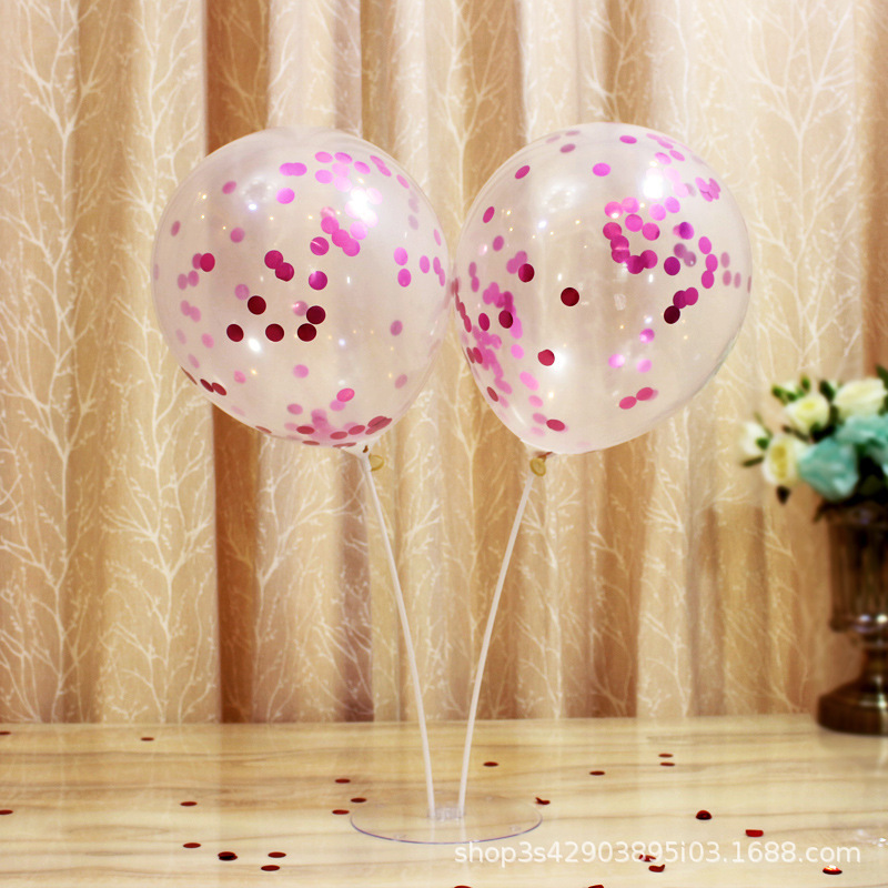 Transparent Sequins Rubber Balloons Set Wedding Celebration Wedding Room Decoration Birthday Party Arrangement Balloon