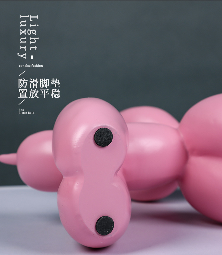 Trend Cartoon Resin Crafts Balloon Dog Decoration Home Living Room Children's Room Gift for Goddess