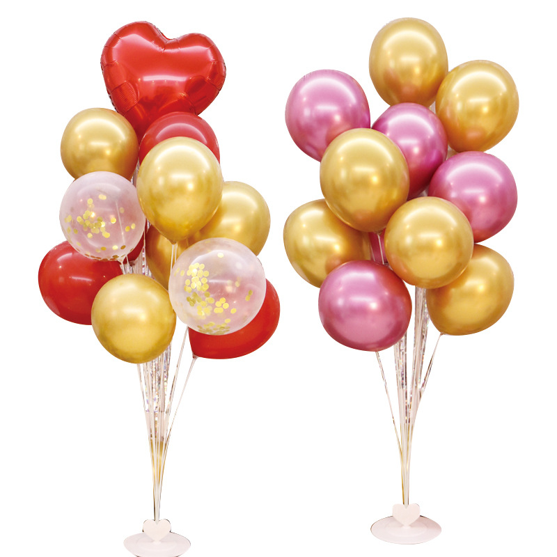 National Day Floating Balloon Bracket Opening Table Drifting Internet Celebrity Birthday Party Decoration Column Road Lead Wedding Scene Layout
