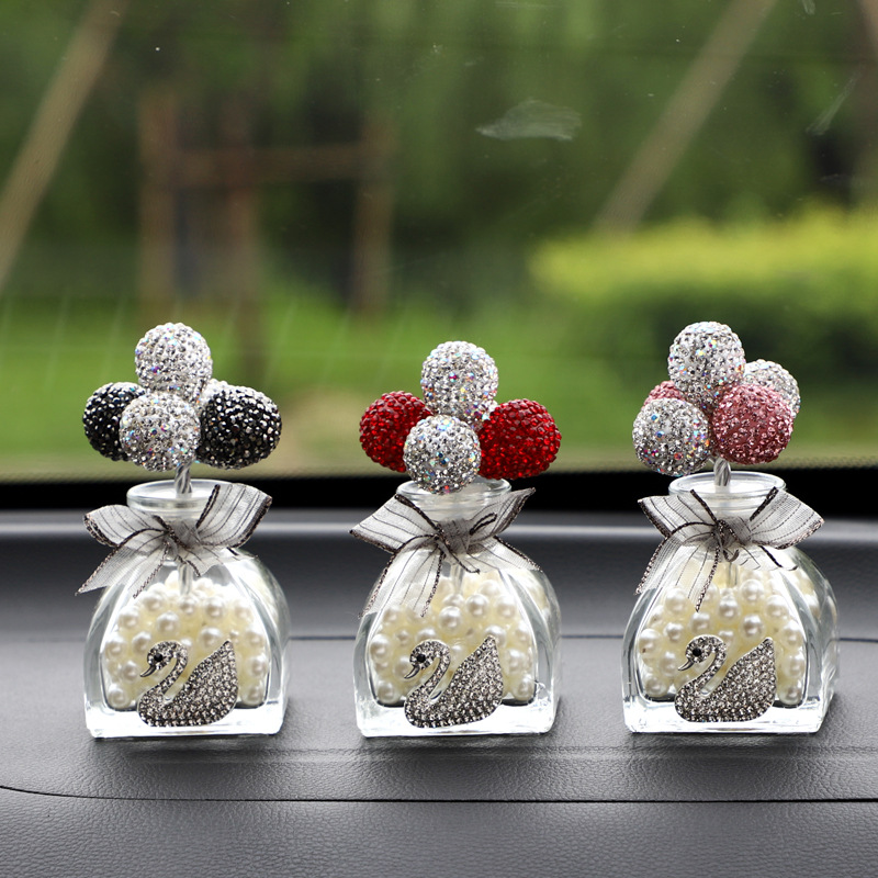 Diamond-Embedded Confession Balloon Car Perfume Bottle Goddess Style Car Decoration Center Console Decoration Starry Sky Diamond-Embedded Confession Balloon Car Perfume Bottle Goddess Style Car Decoration Center Console Decoration Starry Sky