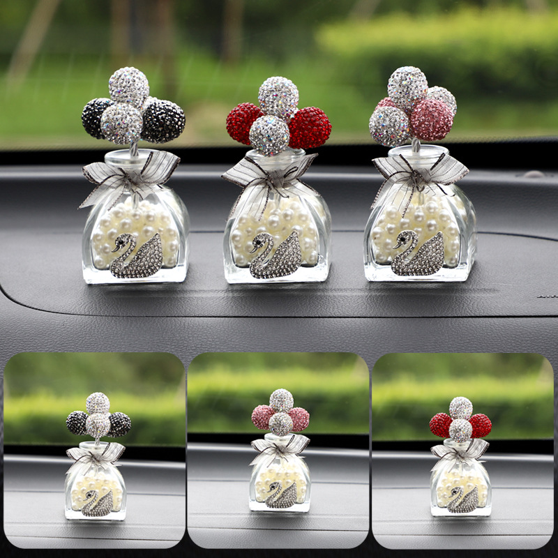 Diamond-Embedded Confession Balloon Car Perfume Bottle Goddess Style Car Decoration Center Console Decoration Starry Sky Diamond-Embedded Confession Balloon Car Perfume Bottle Goddess Style Car Decoration Center Console Decoration Starry Sky