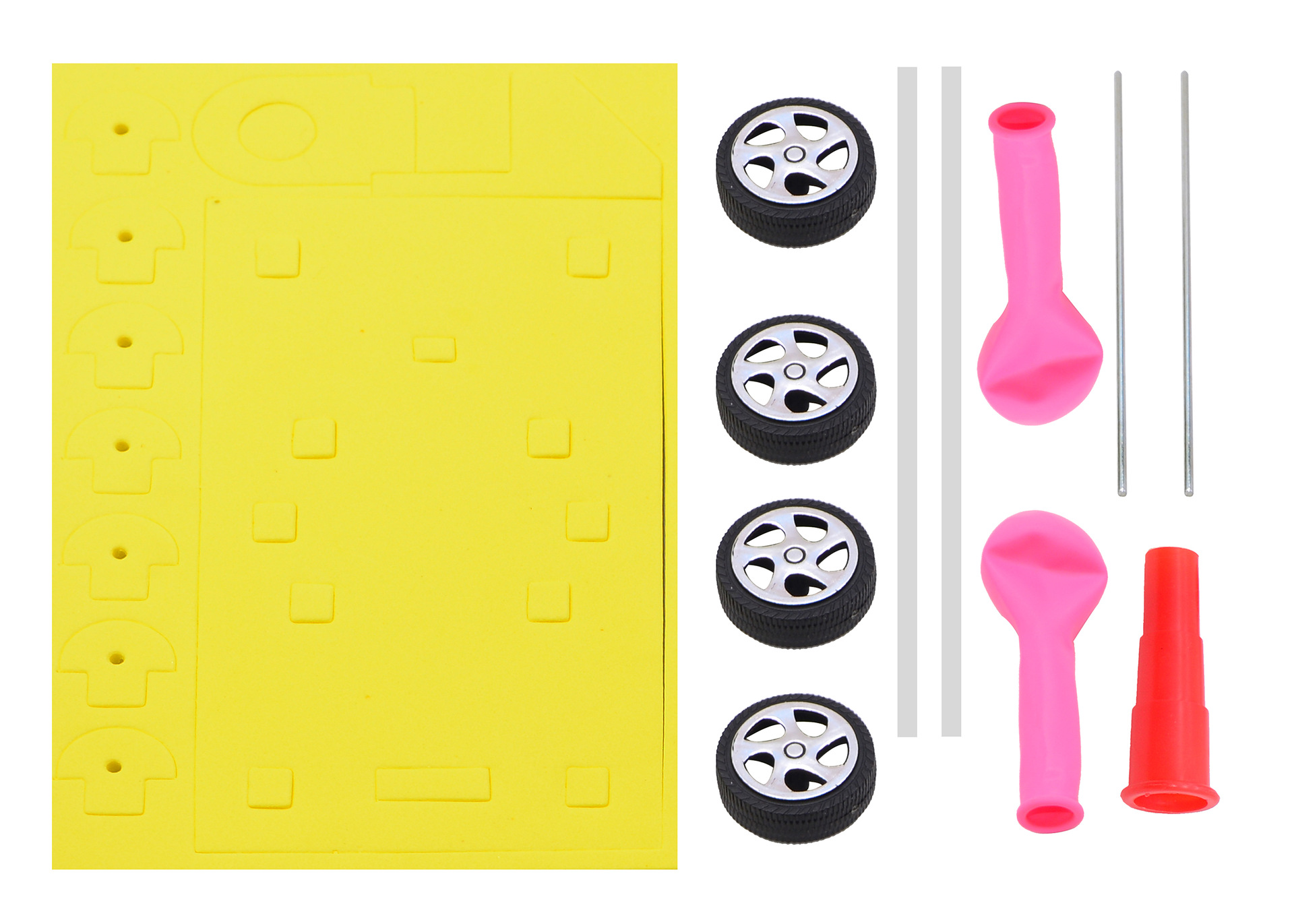Students' homework teacher xing balloon car technology small production STEM science lab Students' homework teacher xing balloon car technology small production STEM science lab