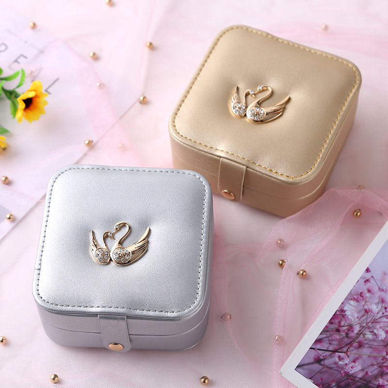 Manufacturers Supply Jewelry Box Princess European Jewelry Storage Box Earrings Wedding and Birthday Gift Ring Box