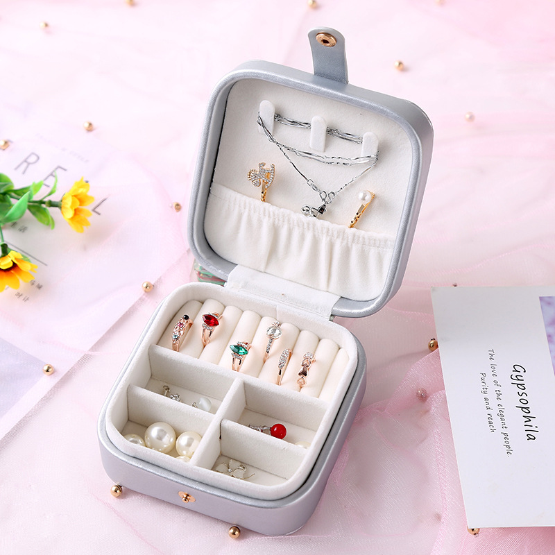 Manufacturers Supply Jewelry Box Princess European Jewelry Storage Box Earrings Wedding and Birthday Gift Ring Box