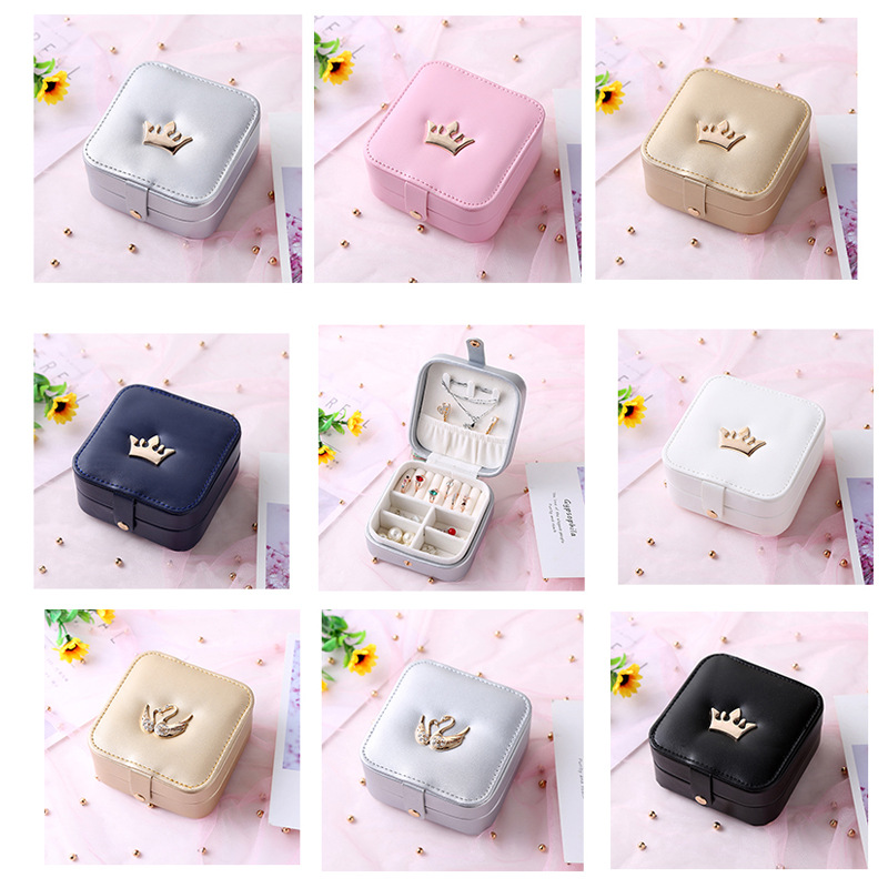 Manufacturers Supply Jewelry Box Princess European Jewelry Storage Box Earrings Wedding and Birthday Gift Ring Box