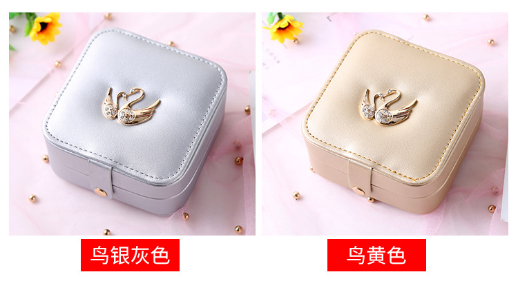 Manufacturers Supply Jewelry Box Princess European Jewelry Storage Box Earrings Wedding and Birthday Gift Ring Box