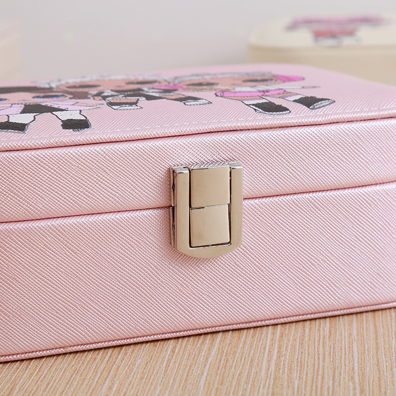 Factory Direct Sales Jewelry Box Jewelry Storage Box Korean Watch Necklace Ear Stud Ring Box Simple Packing Box