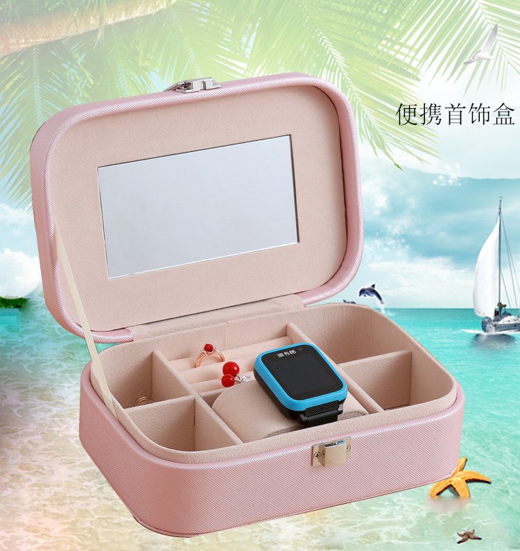 Factory Direct Sales Jewelry Box Jewelry Storage Box Korean Watch Necklace Ear Stud Ring Box Simple Packing Box