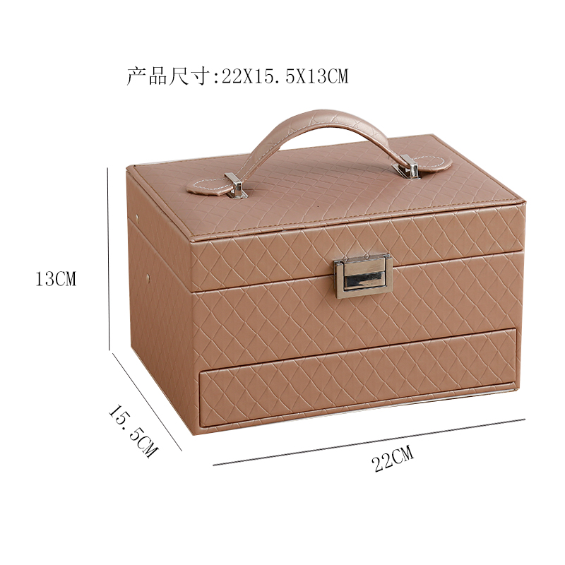 Three-Layer Automatic Drawer Jewelry Box Jewelry Storage Box Korean Watch Necklace Ear Stud Ring Box Simple Packing Box
